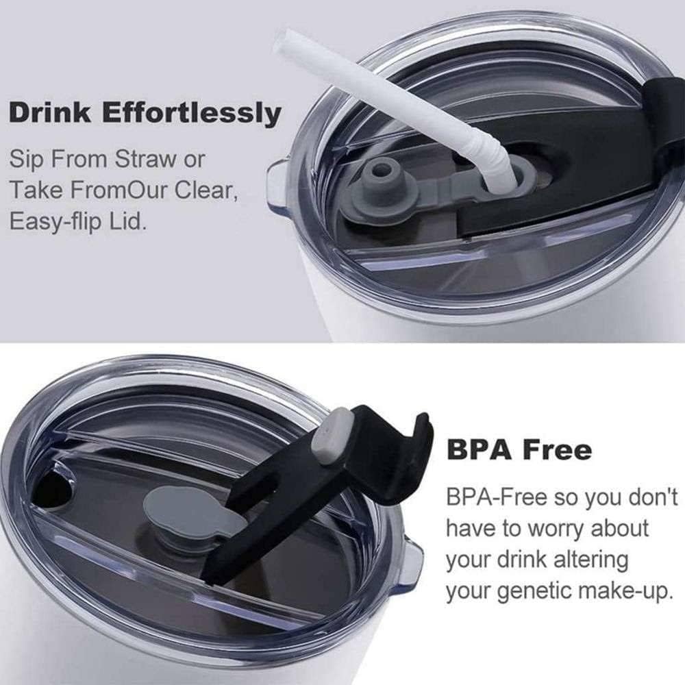 20 Oz Abstract Marble Stainless Steel Tumbler, Insulated Travel Mug with Lid - Image 2