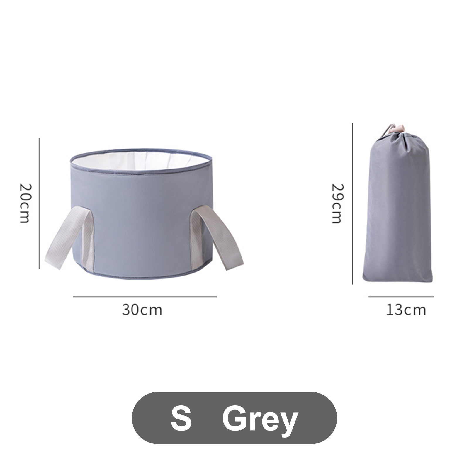 Foldable Foot Tub Portable Bath Bag Wash Basin Water Bucket - Image 4