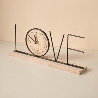 Simple Letter Desktop Clock for Home Decoration Ornament
