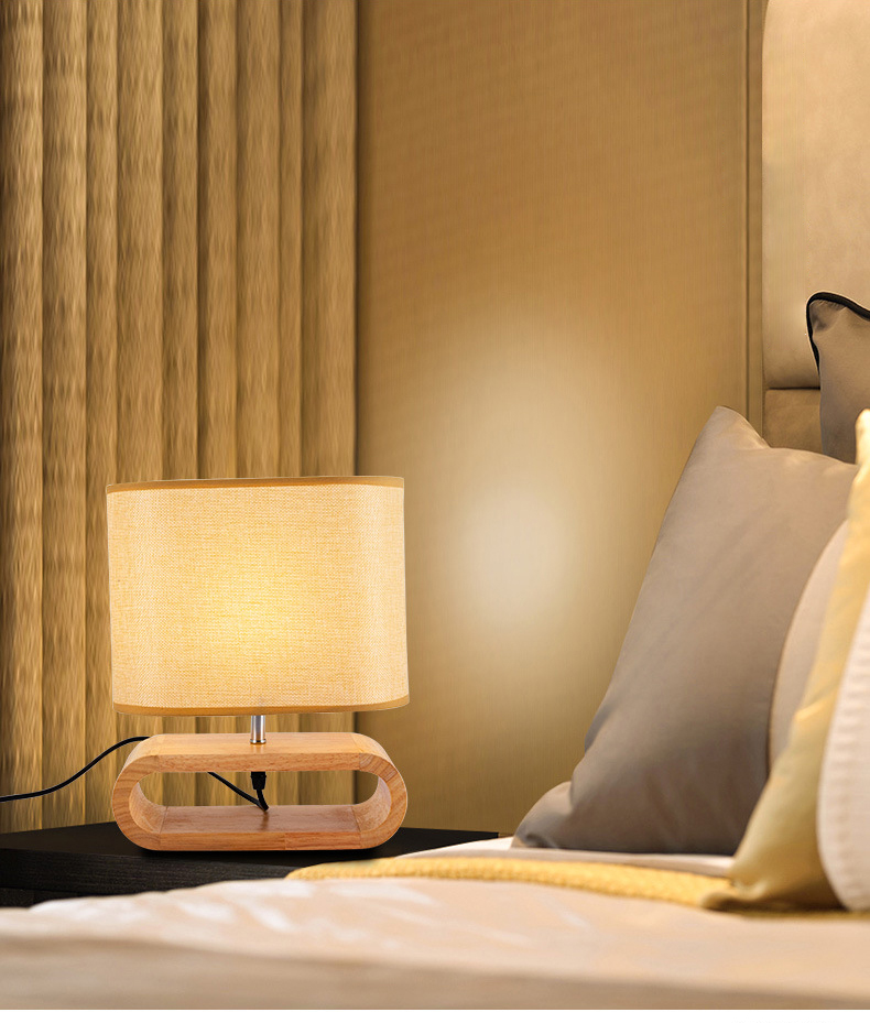 Nordic Wooden Creative Modern LED Table Lamp - Image 3