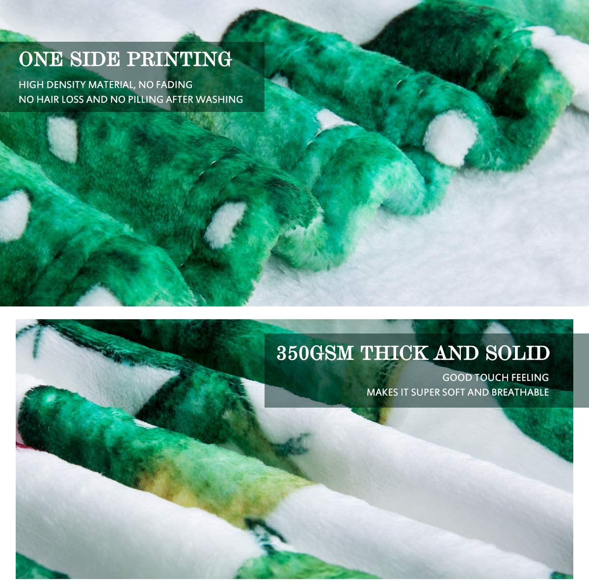 Sun Moon Black and White Print Throw Blanket for Couch Sofa Decor - Image 4