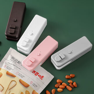 USB Chargable Mini Bag Sealer 2 IN 1 Plastic Bags Vacuum Heat Sealer