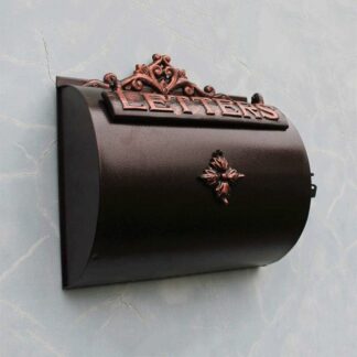 Vintage Cast Iron Wall Mount Locking Mailboxes with Key Lock Decorative