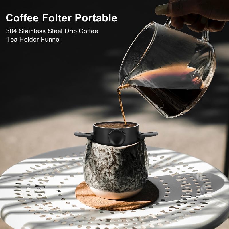 Water Filter Case Coffee Dripper Reusable Portable Drip Coffee Holder - Image 3