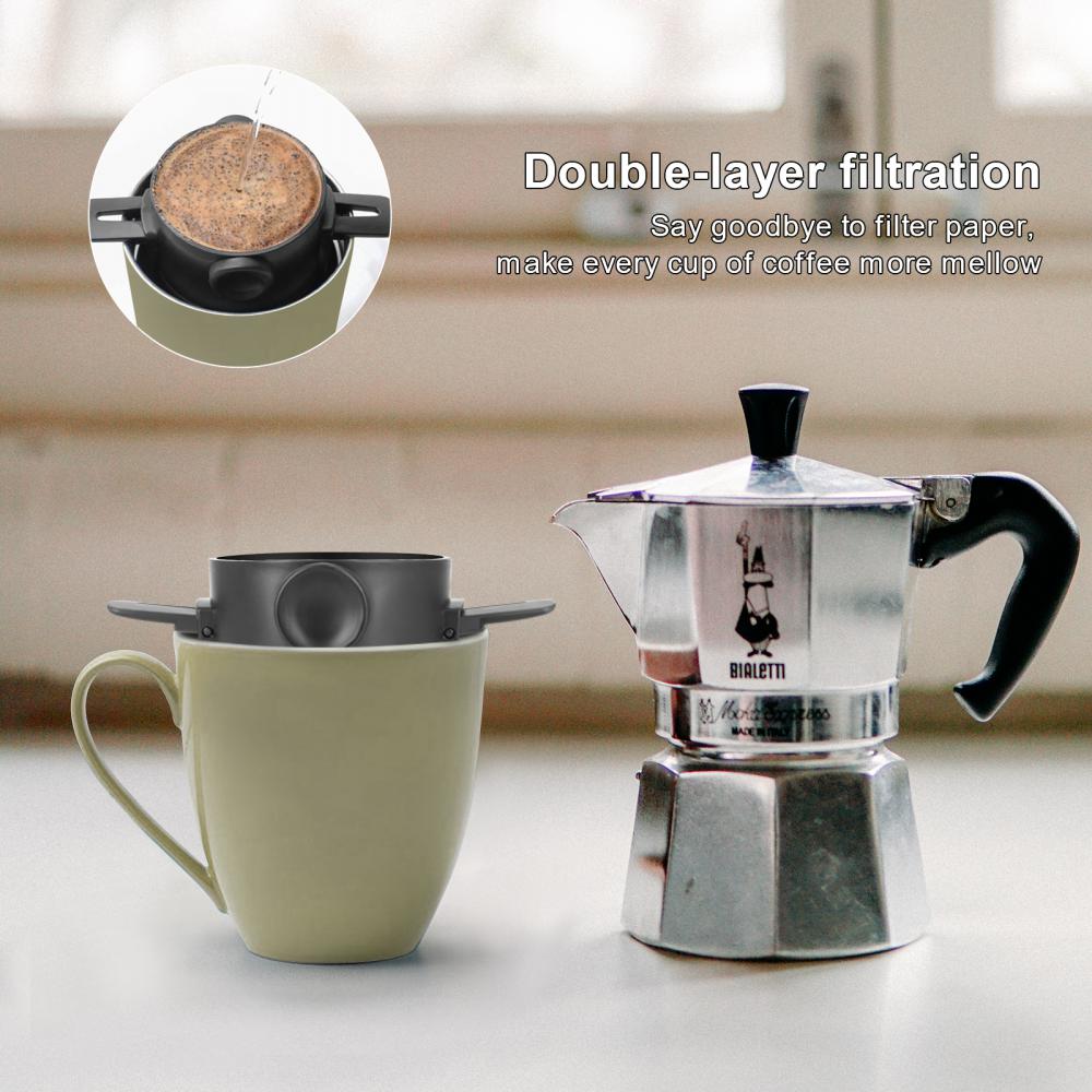 Water Filter Case Coffee Dripper Reusable Portable Drip Coffee Holder - Image 5