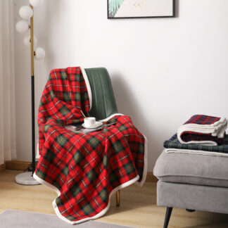 Winter Thick Wool Polar Fleece Double Layer Warm Throw Blankets for Sofa Quilt Cover