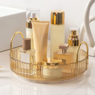 360 Rotating Multi-Functional and Transparent Makeup Organizer
