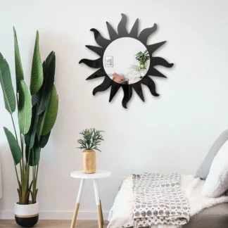 Creative Acrylic Sun Wall Mirror Decorative