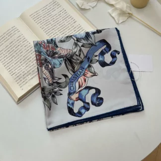 Luxury Women Silk Twill Double-sided Printing Scarves