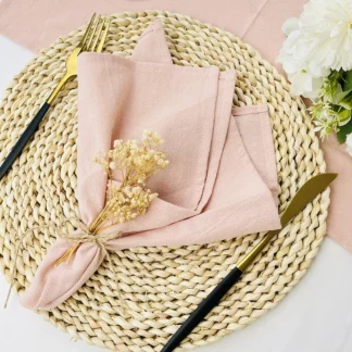 4PCS 100% Cotton Cloth Napkins Dinner Table Decor, 40X40CM