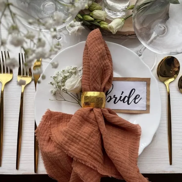 6PCS 30*30cm Cotton Napkins Dinning Decor