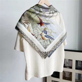 Luxury Brand Twill Silk Scarf Women Bandana Scarf Design