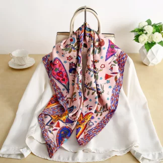 Luxury Brand Women Silk Scarfs