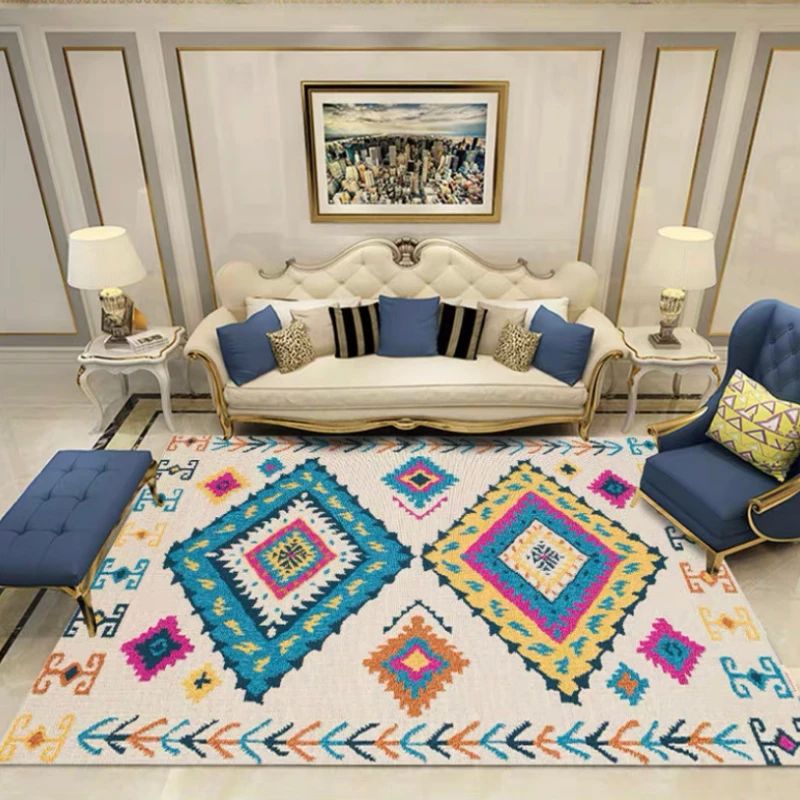Vintage Bohemian Decoration Carpet Rug for Living Room