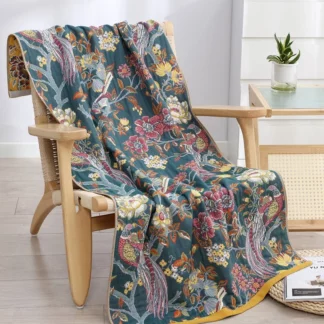Country Flowers Adult Soft Large Size Sofa Blanket