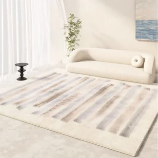 Cream Style Plush Carpet Modern Minimalist Decor Rug Carpets for Living Room