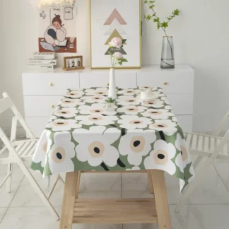 Flower Tablecloth Dining Tablecloth, Rectangular Shape