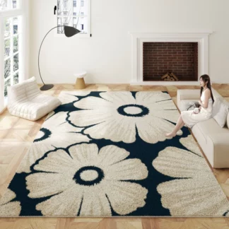 French Style Fluffy Soft Luxury Rugs Living Room Decoration Carpet