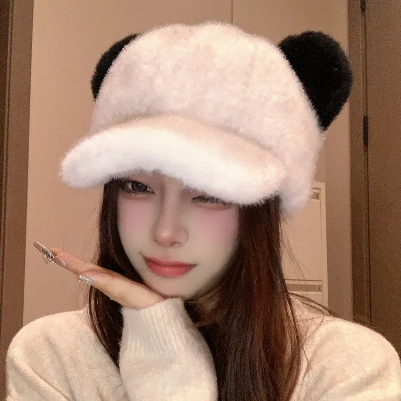 High-quality Plush Cute Panda Baseball Caps - Image 2