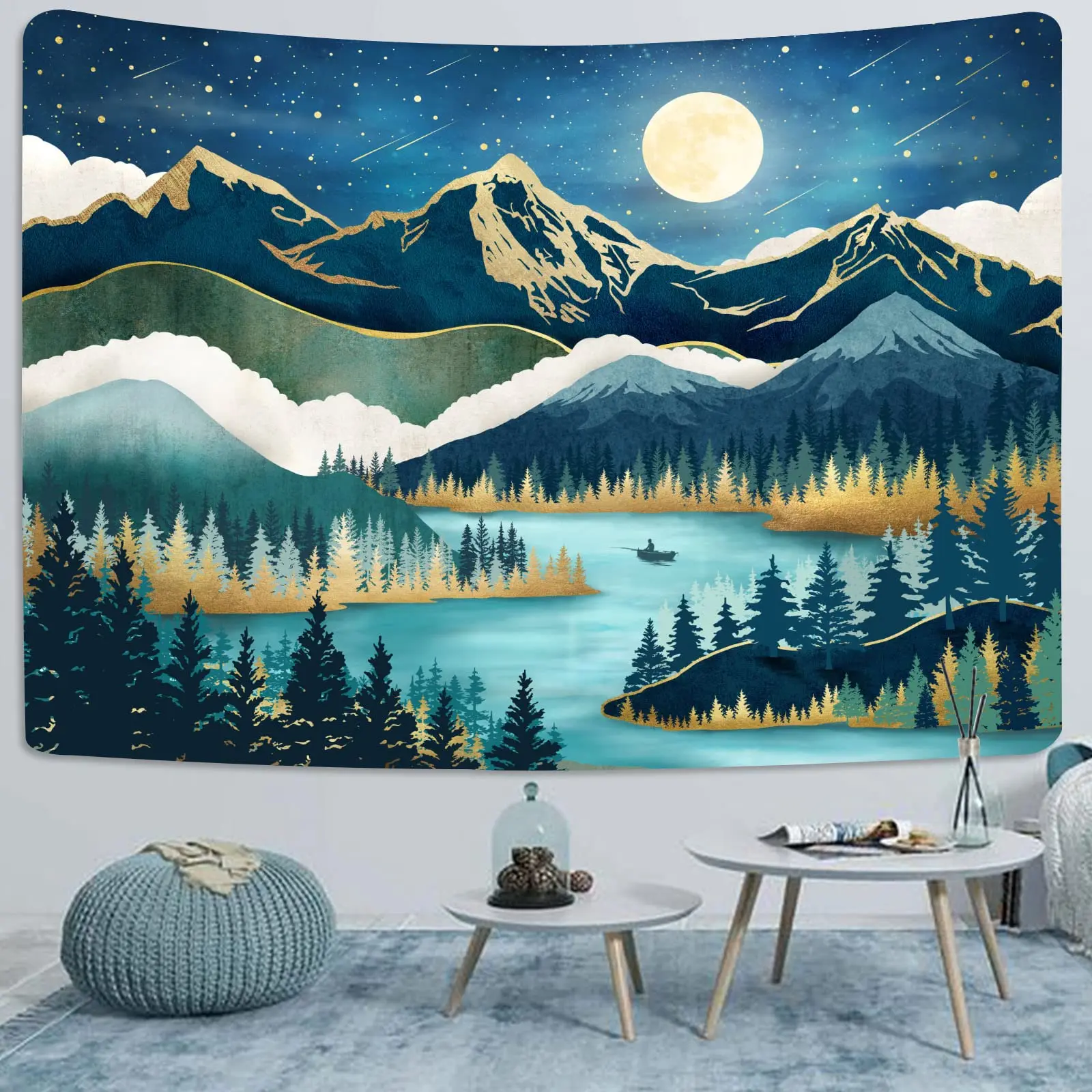 Nature Mountain Landscape Tapestry Wall Hanging Decor