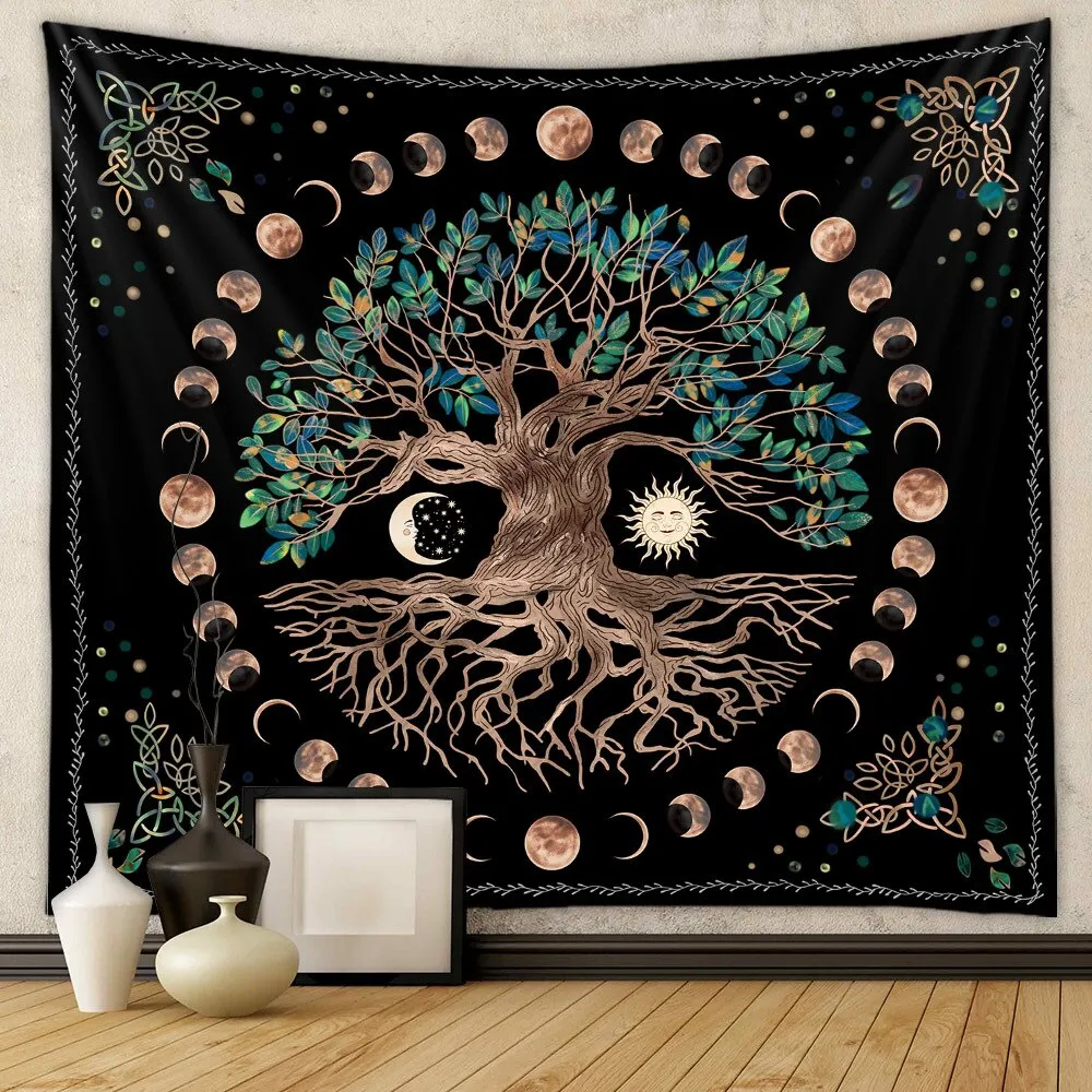 Psychedelic Mysterious Tree of Life Tapestry Wall Hanging Decor