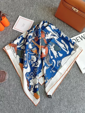 Rabbit Scarves Hems Rolled Sewn Bandanas Foulard Head Neck Hair Shawls