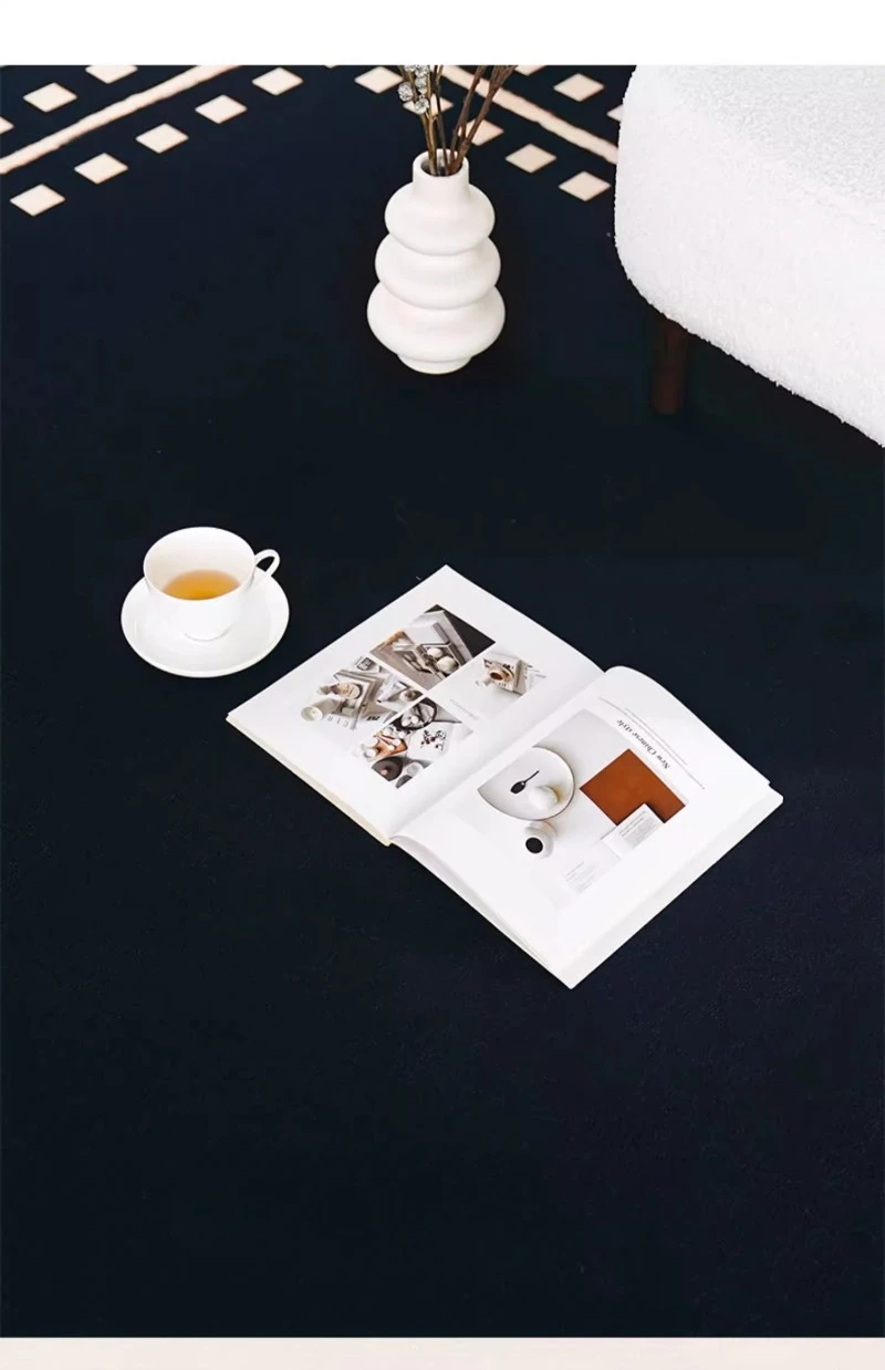 Japanese Simple Style Advanced Round Rug - Image 2