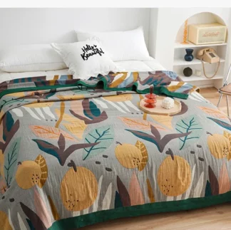 Summer Cotton Gauze Blankets for Bed