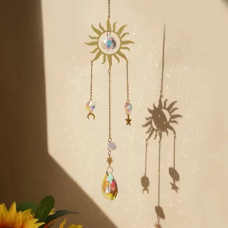 Prims Sun Crystal Suncatcher Window Hanging Decoration Pendant