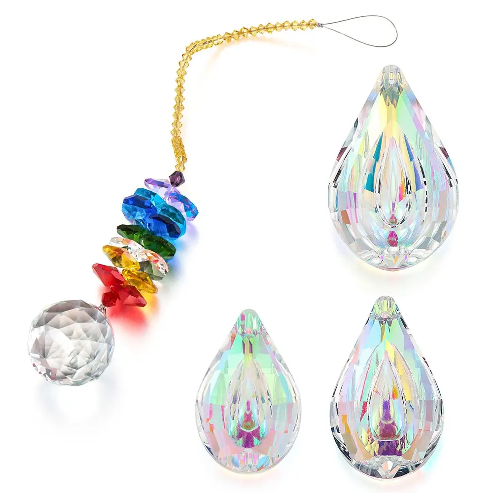 Chandelier Crystal Ball Chakra Cascade Suncatcher Rainbow Maker - Image 6