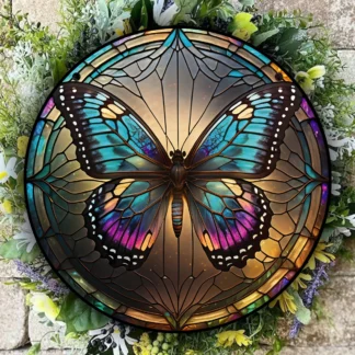 3D Butterfly Colorful Pendant Stained Suncatcher for Window Hanging
