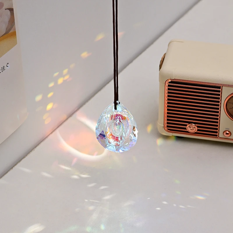 2PCS Crystal Prism Rainbow Charm Suncatcher - Image 2