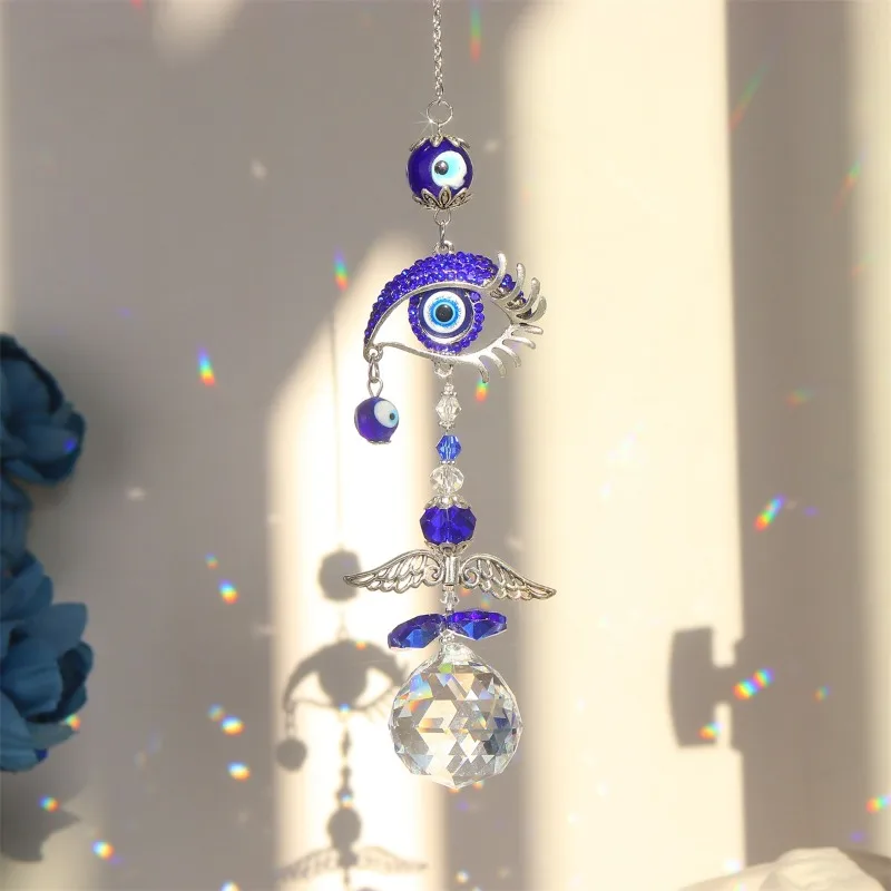 Devil's Eye Crystal Sun Catcher Pendant Light Home Decoration