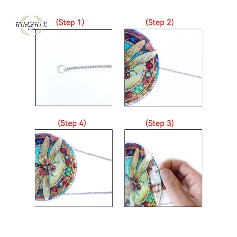 Mandala Daisy Sunflower Acrylic Suncatchers Pendant for Home Window Wall Decor - Image 2