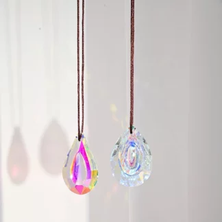 2PCS Crystal Prism Rainbow Charm Suncatcher