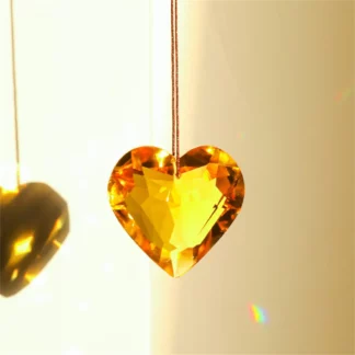 45mm Hanging Heart Prism Suncatcher