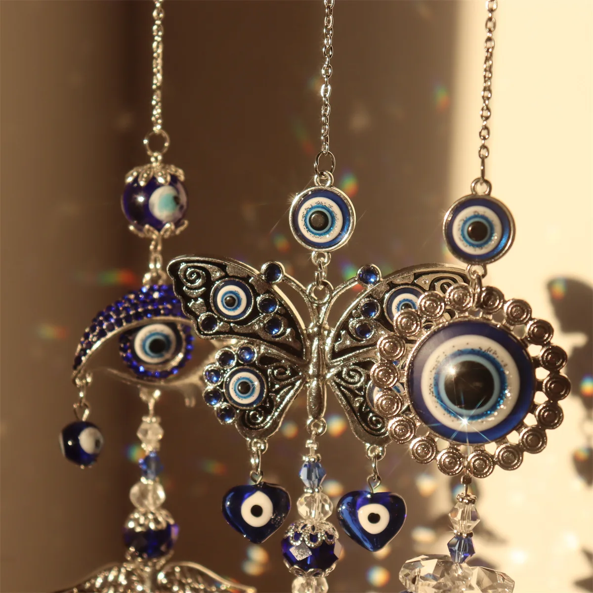 Devil's Eye Crystal Sun Catcher Pendant Light Home Decoration - Image 4