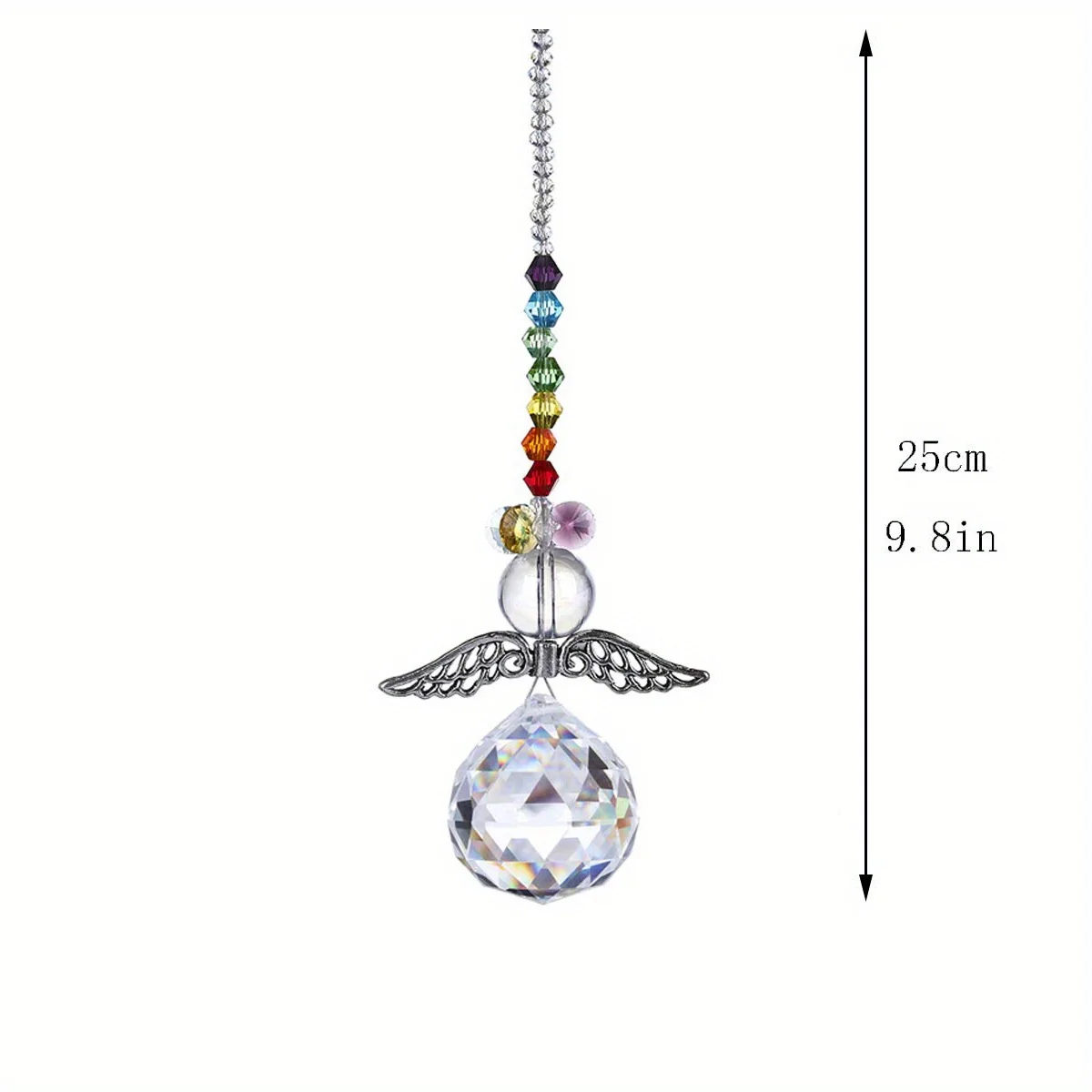 Angel Crystal Light Outdoor Suncatcher Home Hanging Decorations - Image 3