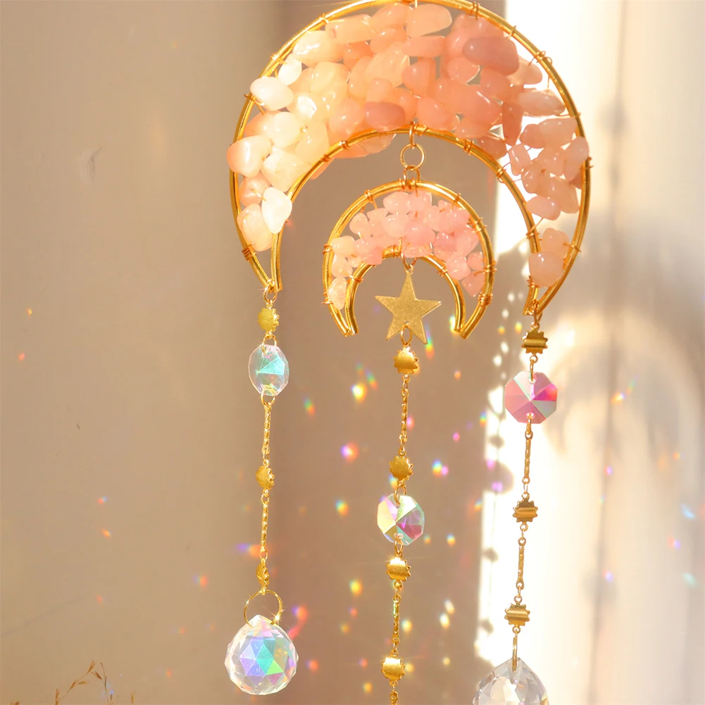 Prism Natural Crystal Wind Chime Suncatcher - Image 5