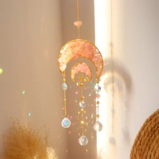 Prism Natural Crystal Wind Chime  Suncatcher