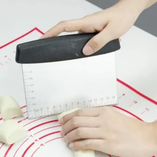 Stainless Steel Bench Scraper Bread Pizza Dough Spatula Baking Tools