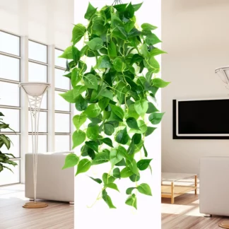 105cm 5 Forks Artificial Vines Plants Outdoor Plastic Creeper Green Ivy Wall Hanging Plants Branc