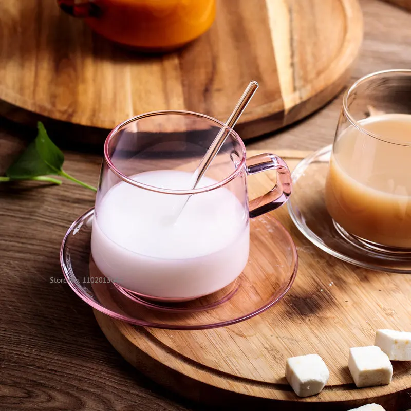 350ml High Borosilicate Colorful Glass Coffee Cup - Image 5