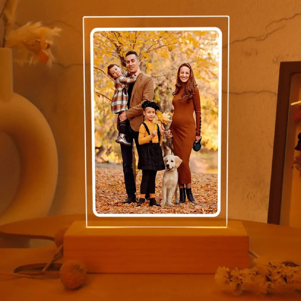 3-Inch Vertical Photo Holder Frame Holder LED Light - Image 4