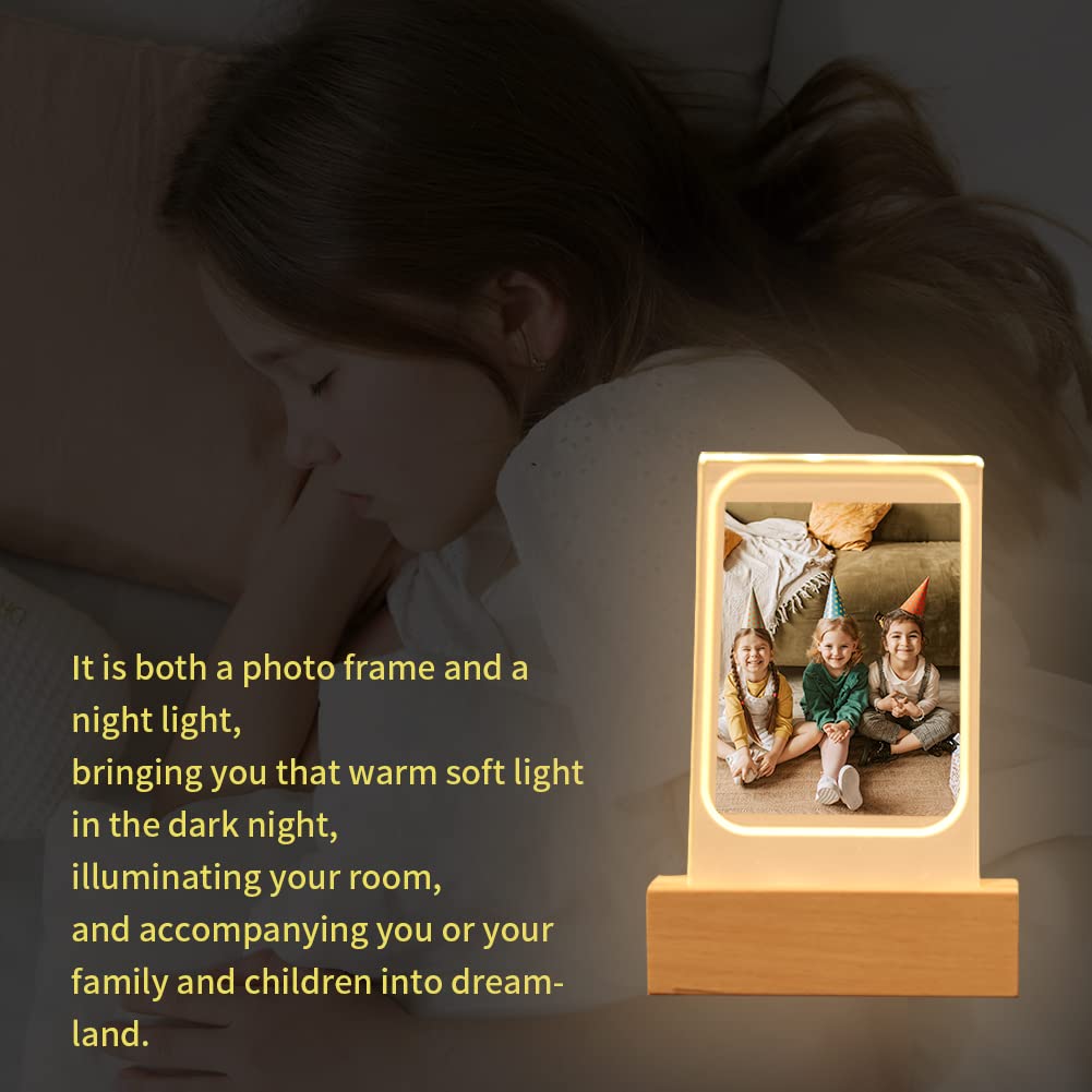 3-Inch Vertical Photo Holder Frame Holder LED Light - Image 5