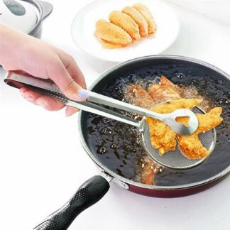 Multifunction Stainless Steel Sieve Filter Spoon Clip Fried Food Oil Strainer Cooking Tools