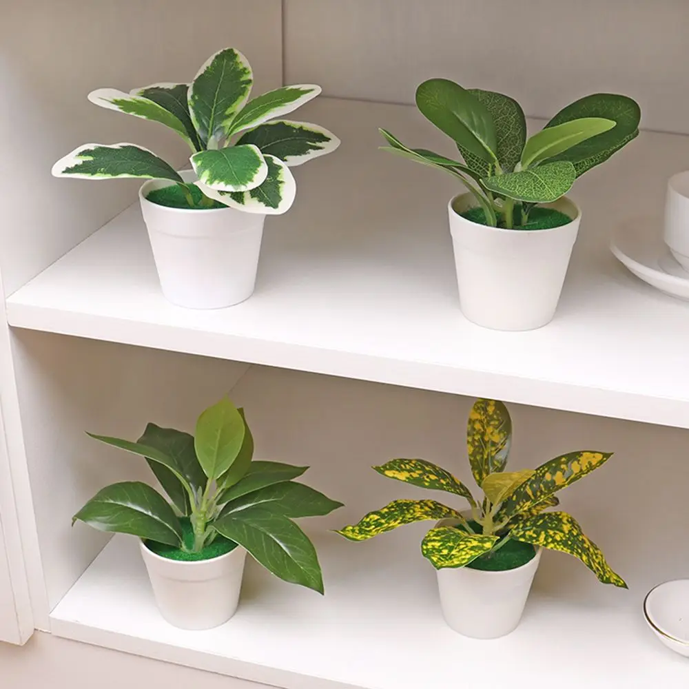 1PC Artificial Plants Bonsai Simulation Scindapsus Lifelike Greenery Potted - Image 3