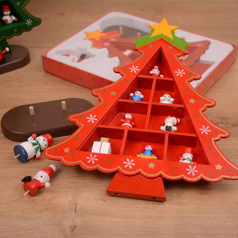 Wooden Christmas Tree Creative Desktop Decoration - Image 2