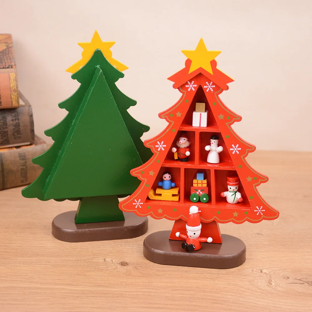 Wooden Christmas Tree Creative Desktop Decoration - Image 4