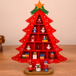 Wooden Christmas Tree Creative Desktop Decoration